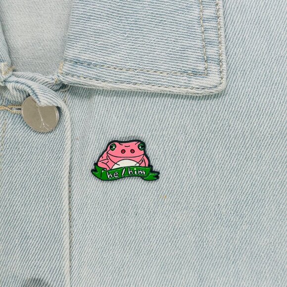 Other Other - ✨Oz Pink Frog Alloy Pins Cartoon Cute Animal Enamel Brooch He/Him Pride New